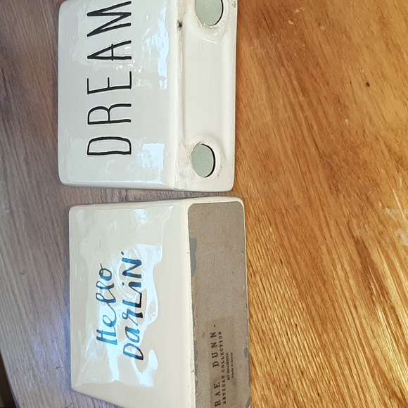 2 ceramic word blocks - Picture 3 of 5